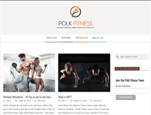 Tablet Screenshot of polkfitness.com